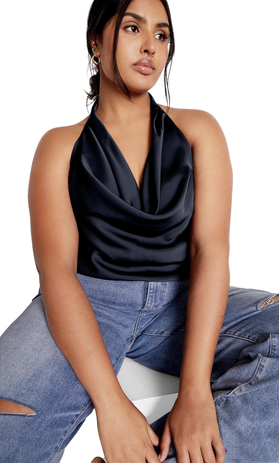 City Chic Women's Plus Size Top - Chloe Cowl - Image 2