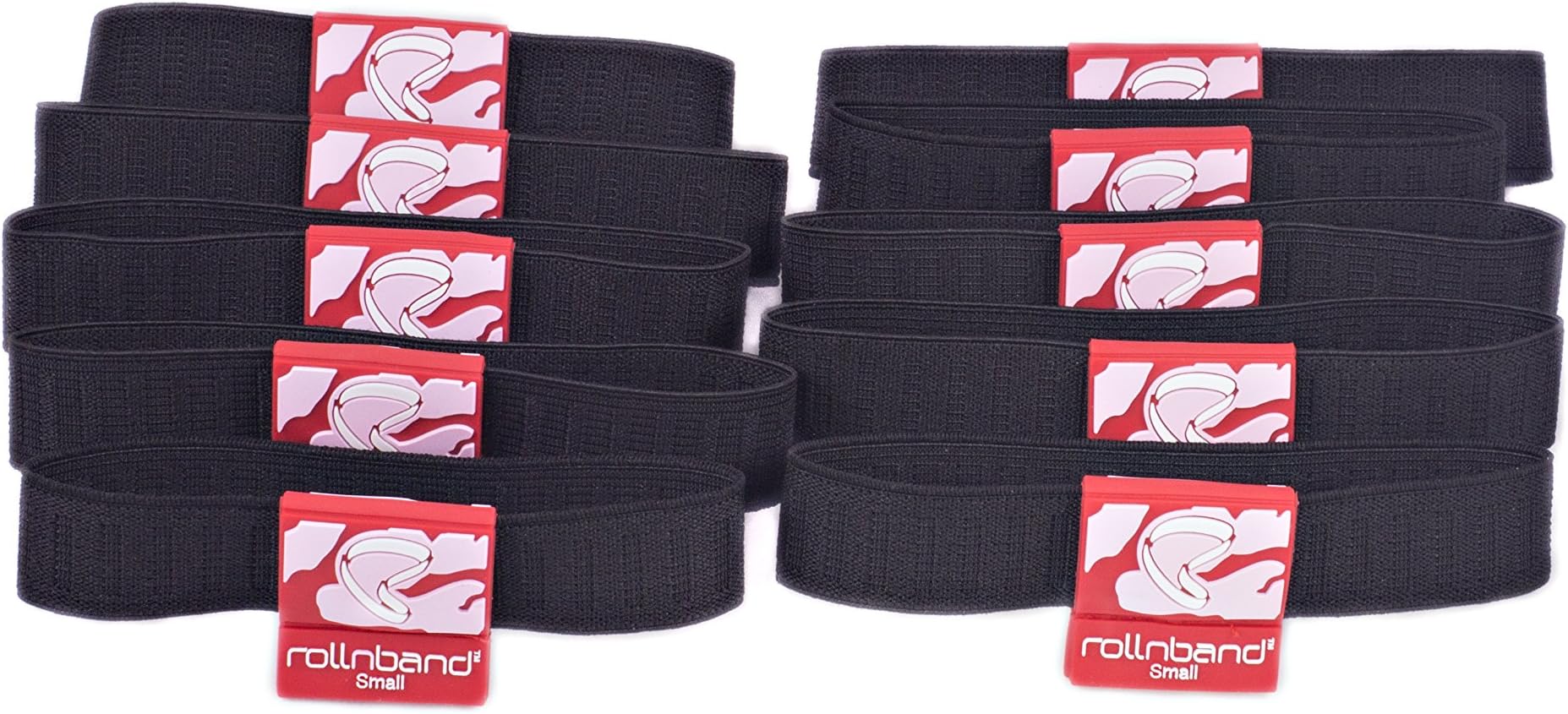RB10SPNK Space Saving Travel Band, Pink, Small (10-Pack)