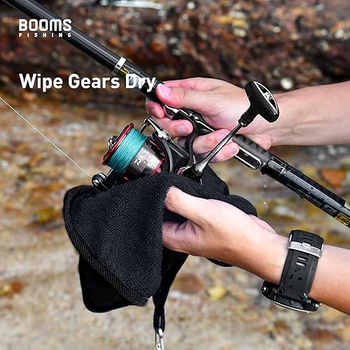 Miniatura 5 de Booms Fishing B0T - Toalla de pesca de microfibra con clip, paquete de 3 colores surtidos