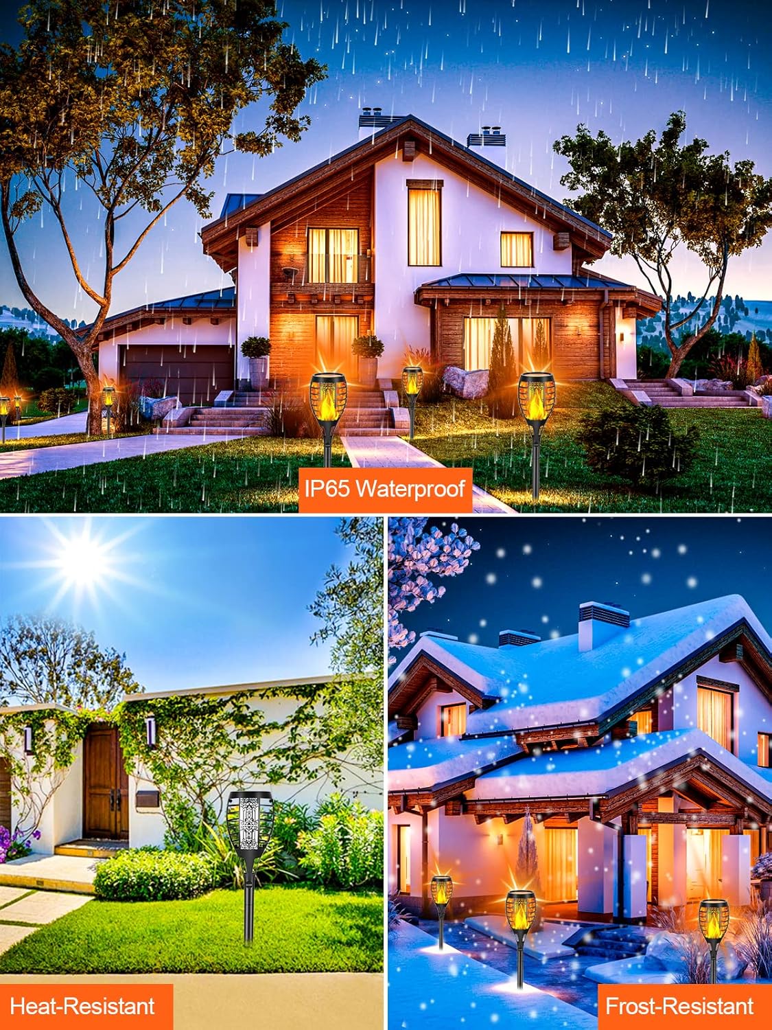 Buy LUYE Low Voltage Torch Landscape Lights with Timer Transformer 12V