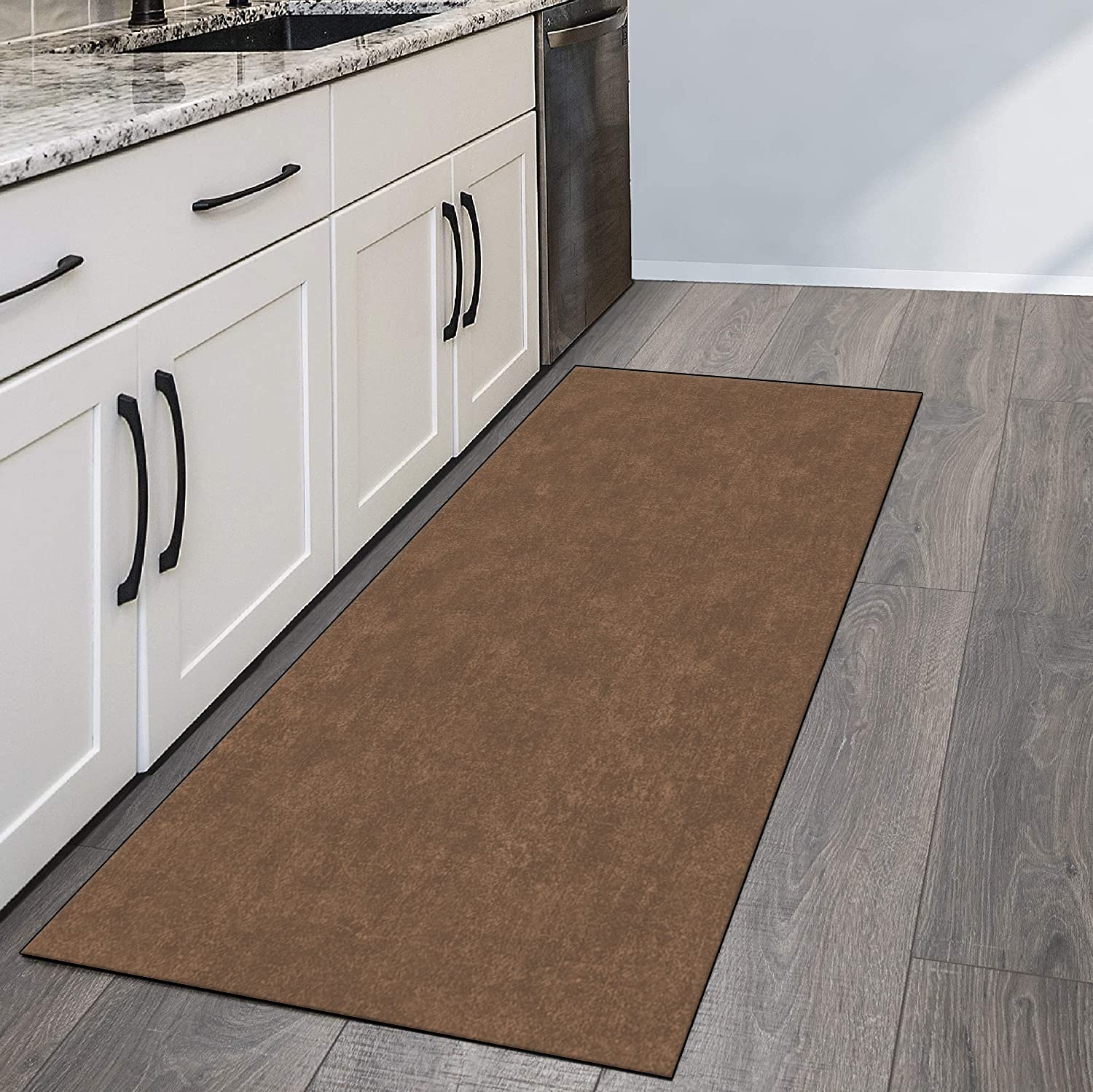 TAPIS DE COULOIR Antidérapant NEW DECO Gris 80 Cm 80x120 Cm | Leroy Merlin