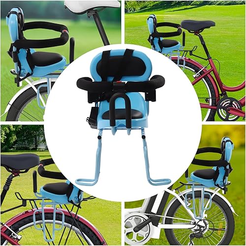 Miniatura 2 de TBVECHI Bicicleta para niños, asiento de bicicleta para niños, asiento de bicicleta para adultos, asiento de seguridad para niños, asiento de