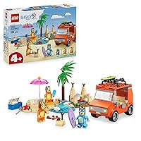 LEGO Bluey: Vacanza sulla Spiaggia della Famiglia di Bluey con Macchina Giocattolo