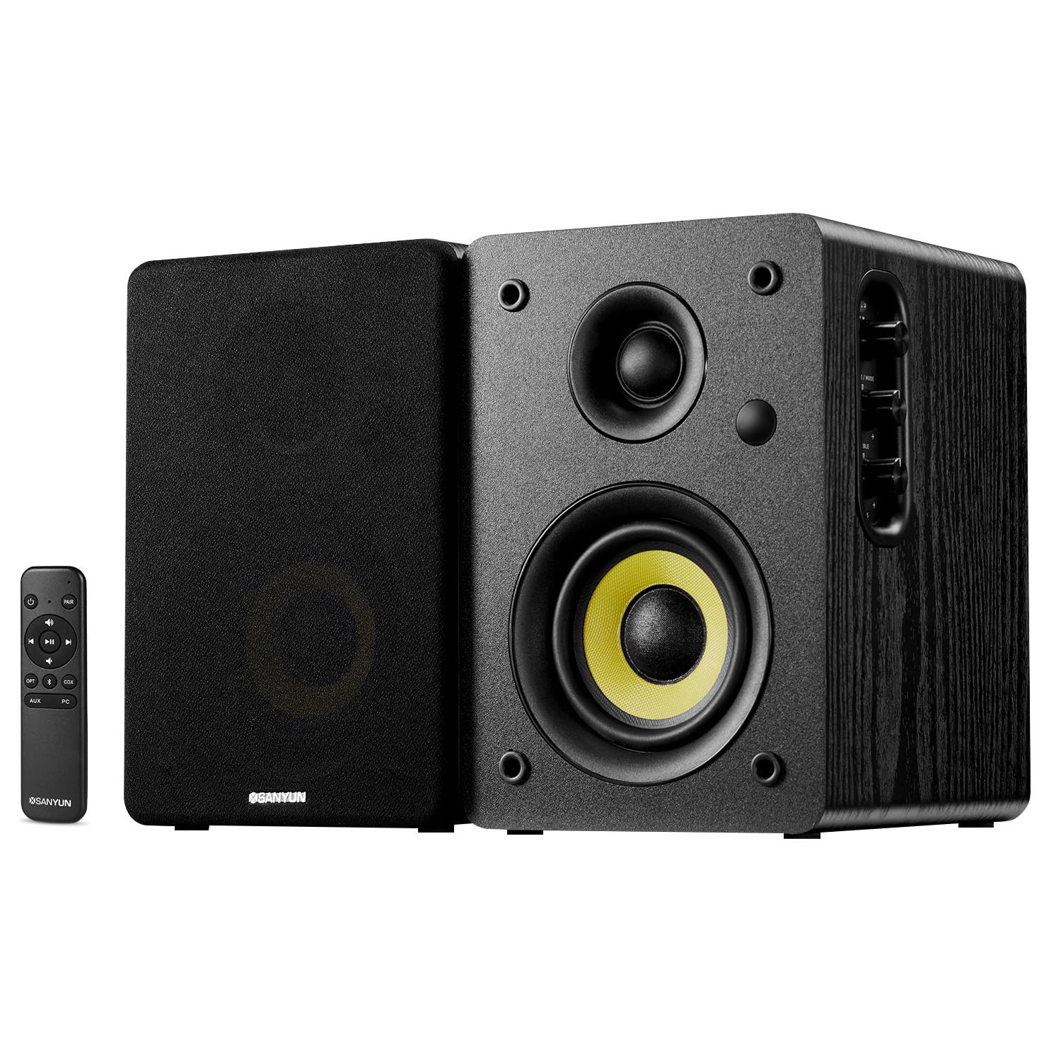 Sanyun SW206 80W 2.0 Active Bookshelf Speakers, Dual-Mode Creator &amp; Music