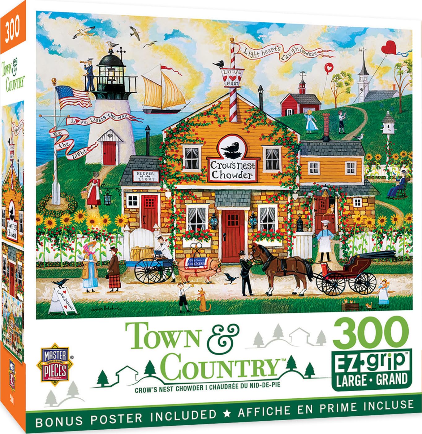 MasterPieces 300 Piece EZ Grip Jigsaw Puzzle - Crow's Nest Chowder - 18"x24"