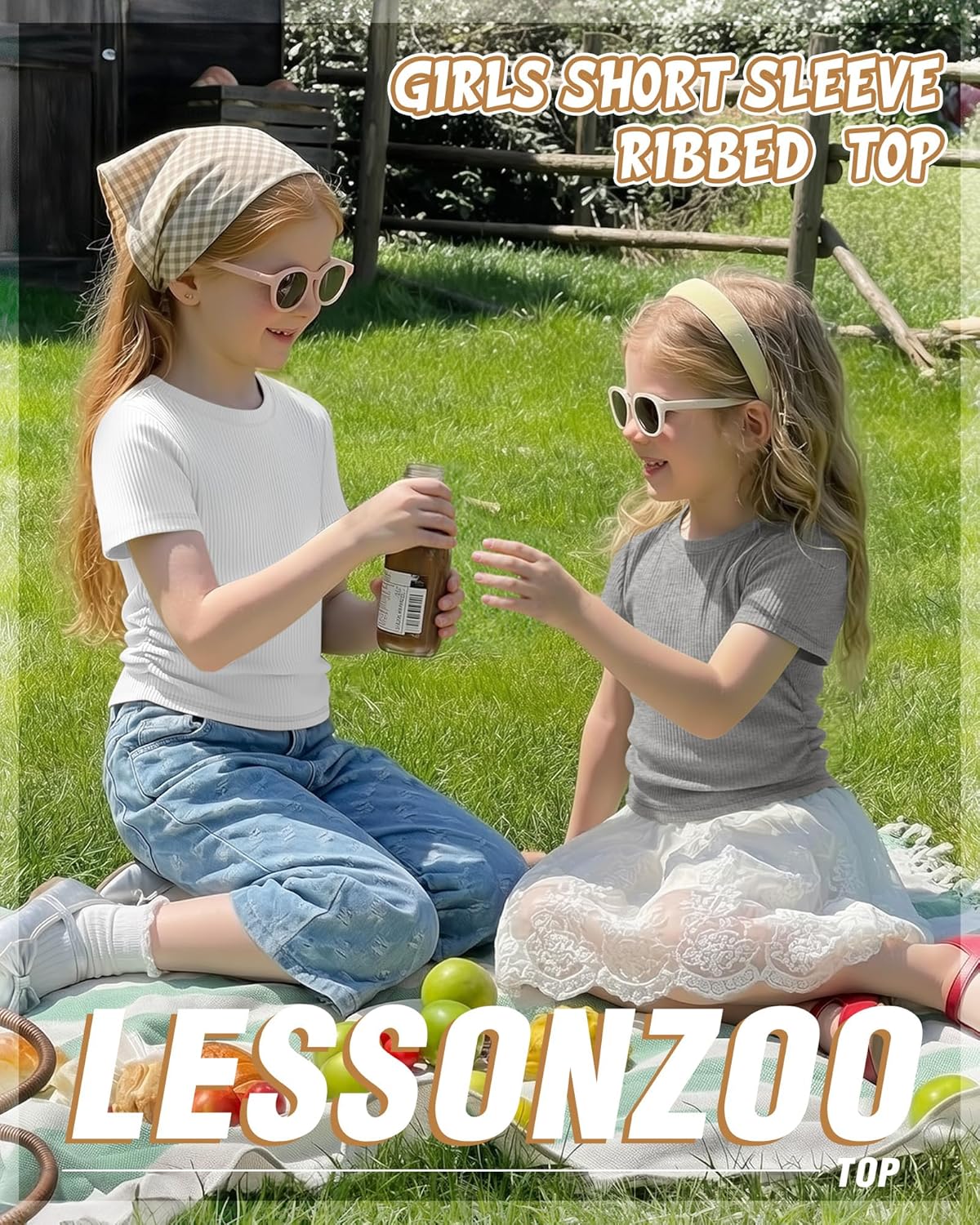 3 Pack Girls Short Sleeve Shirts Cotton Ribbed Knit Slim Fit Tops Crew Neck Basic Side Ruched Clothes for Teen Girl - Image 4