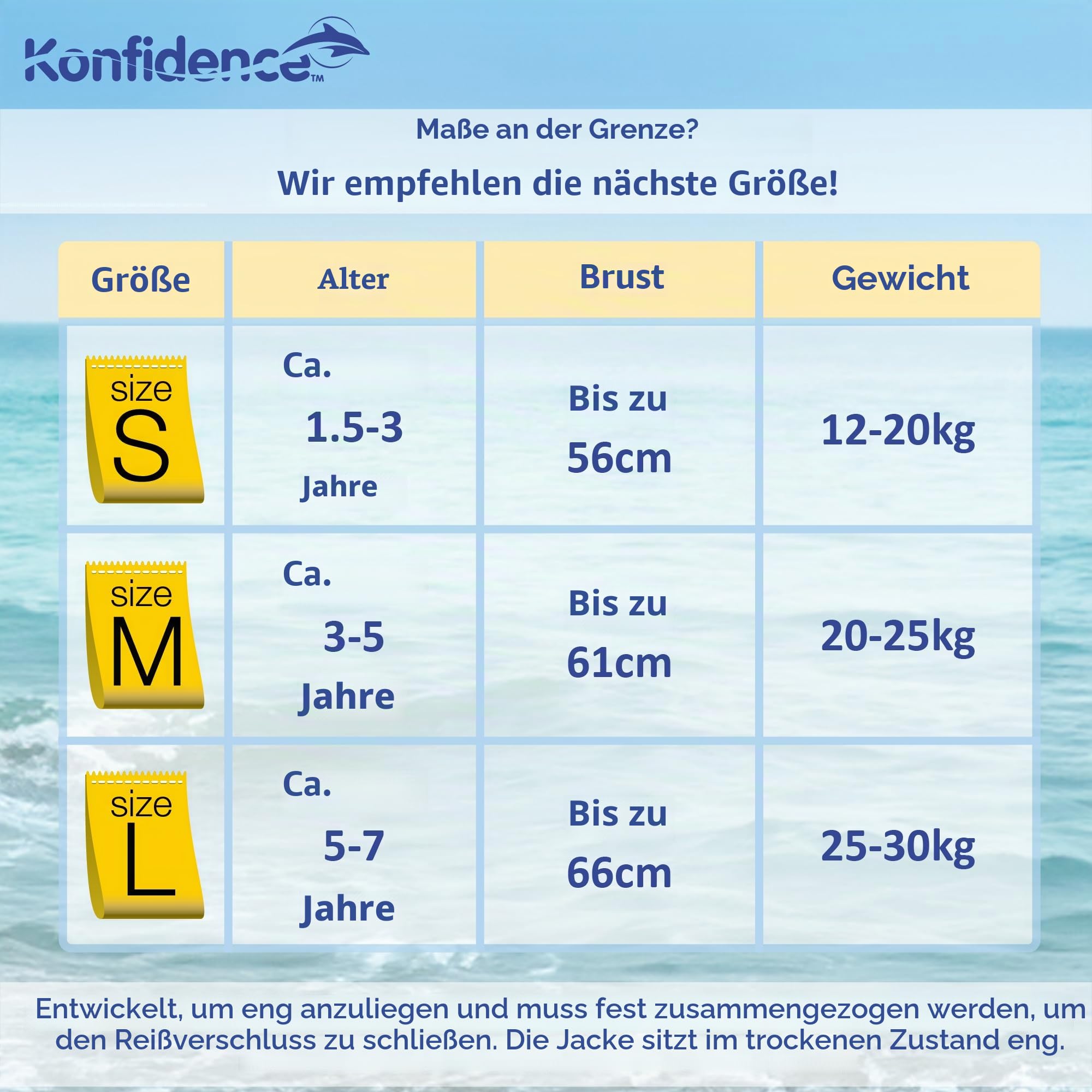 Konfidence Jacket - Premium Schwimmweste für Kinder | Einstellbarer Auftrieb | UKCA- & CE-Konform | Von Schwimmschulen Empfohlen | Über 25 Jahre Erfahrung