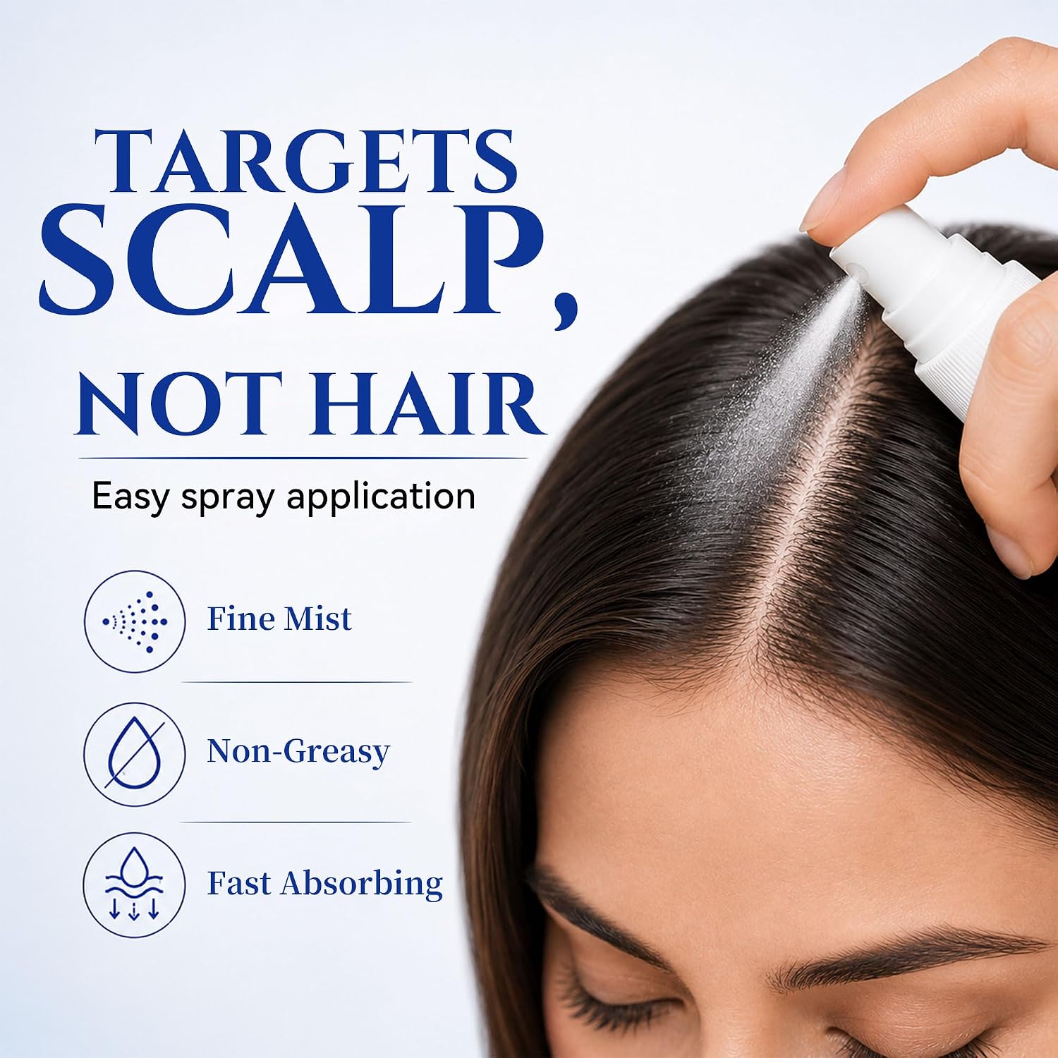 Rosemary Hair Growth Serum Spray for Women and Men, 1.76 fl oz