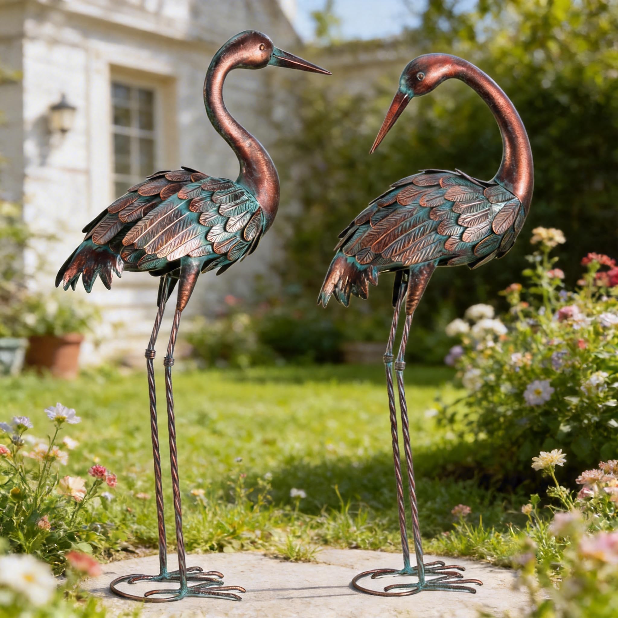 chisheen Heron Statues