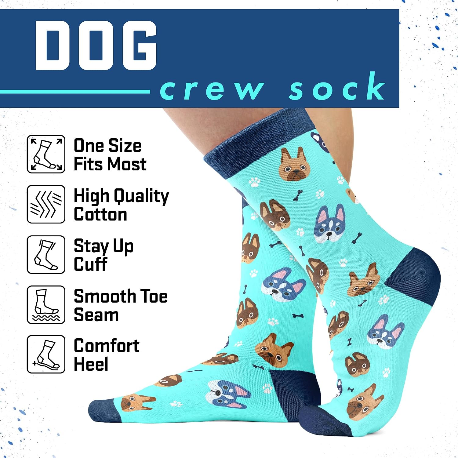 Dog Lovers Gifts for Women, Men - Dog Mom Gifts For Women, Christmas Dog Mom Socks, Stocking Stuffer For Pet Lovers image 5