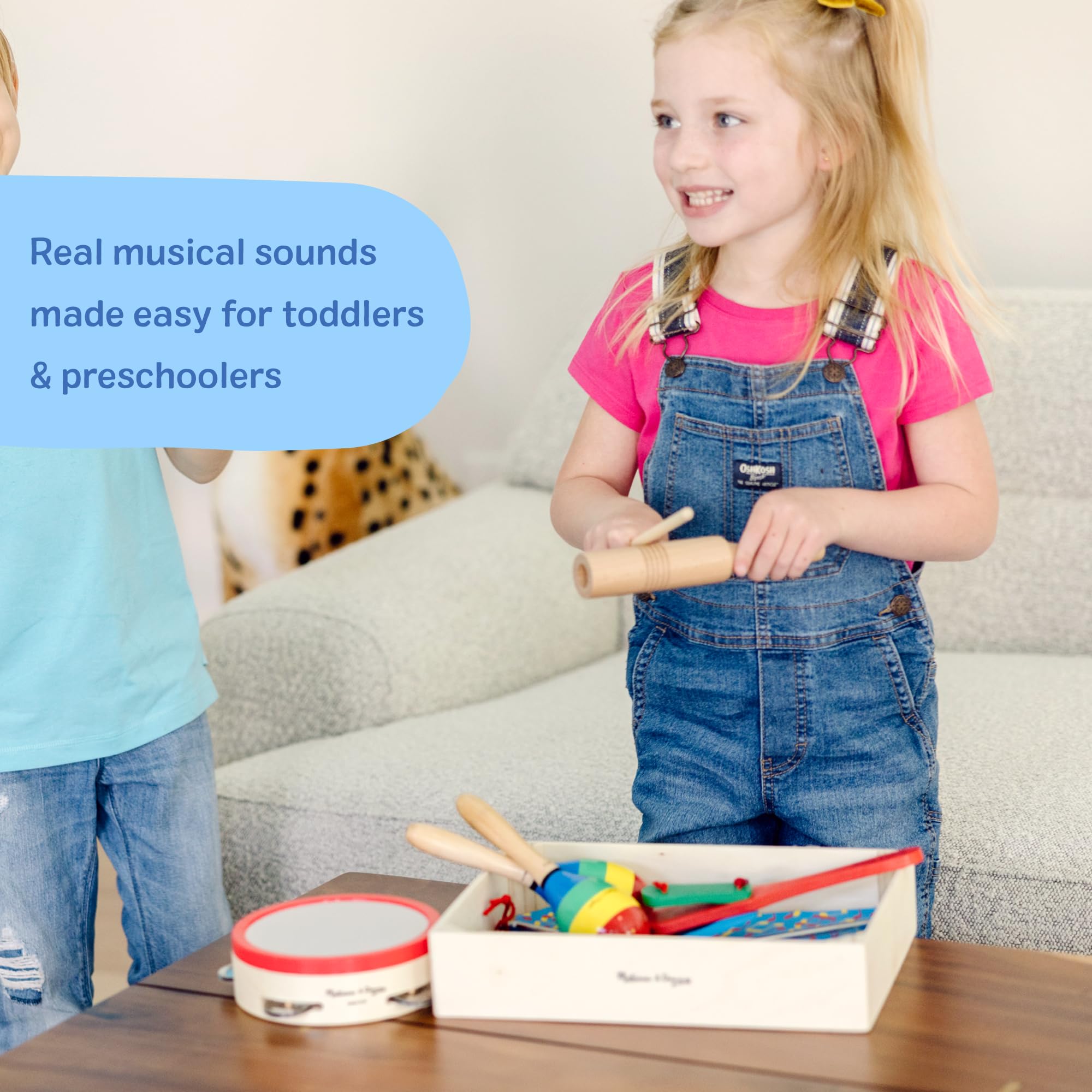 Melissa & Doug Banda en una Caja, Instrumentos Musicales, Juguetes Musicales para niños, 3+, Regalo para niño o niña
