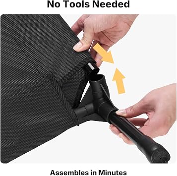 Veehoo Outdoor Elevated Dog Bed for Medium Dogs, Cooling Raised Dog Cots | Off-ground training platform, portable camping hammock, breathable mesh, easy to clean, no-tool setup, 32x25, Black