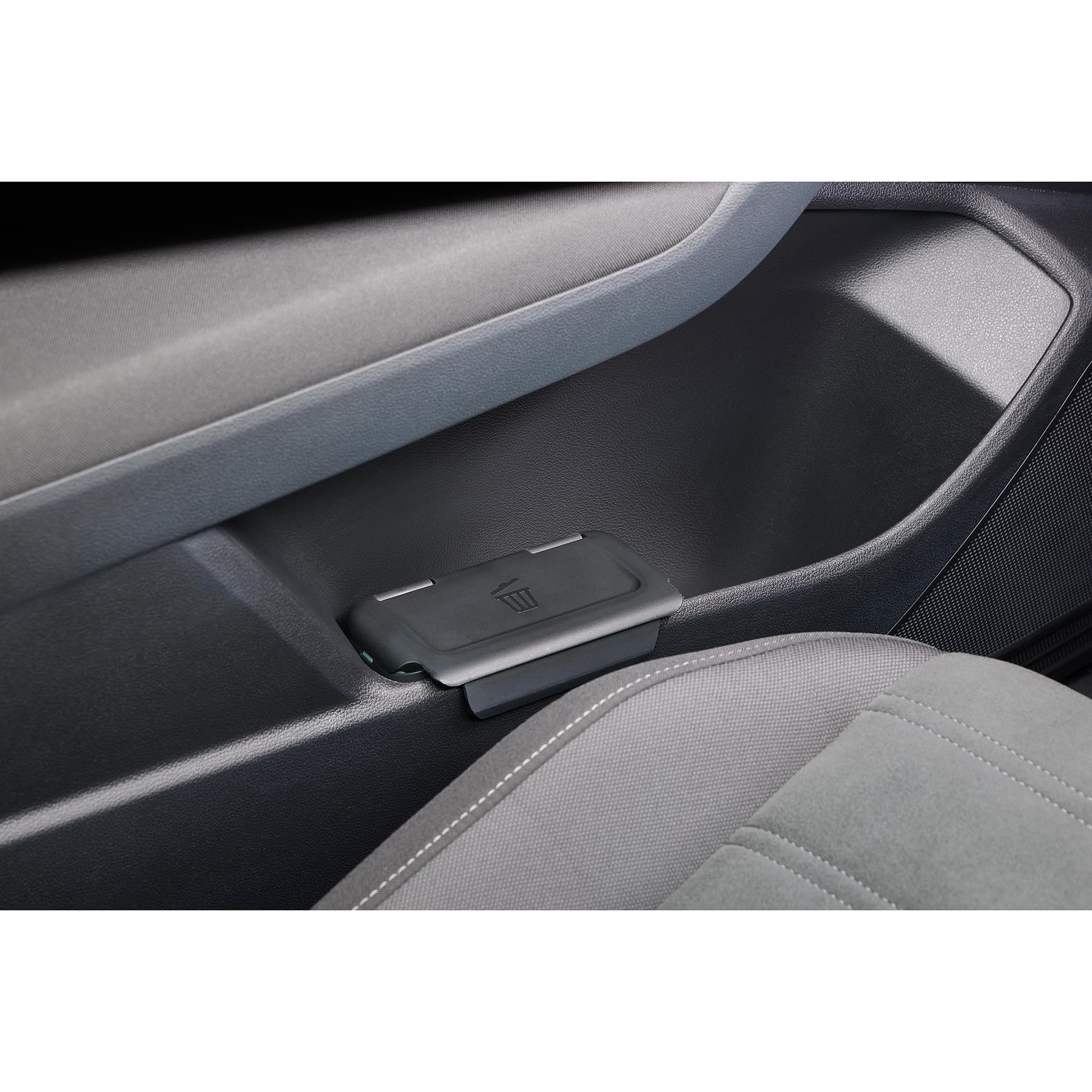 Cestino Rifiuti Originale VW Per Portiere, Contenitore Con Coperchio, Rimovibile, Include 2 Sacchetti, Nero