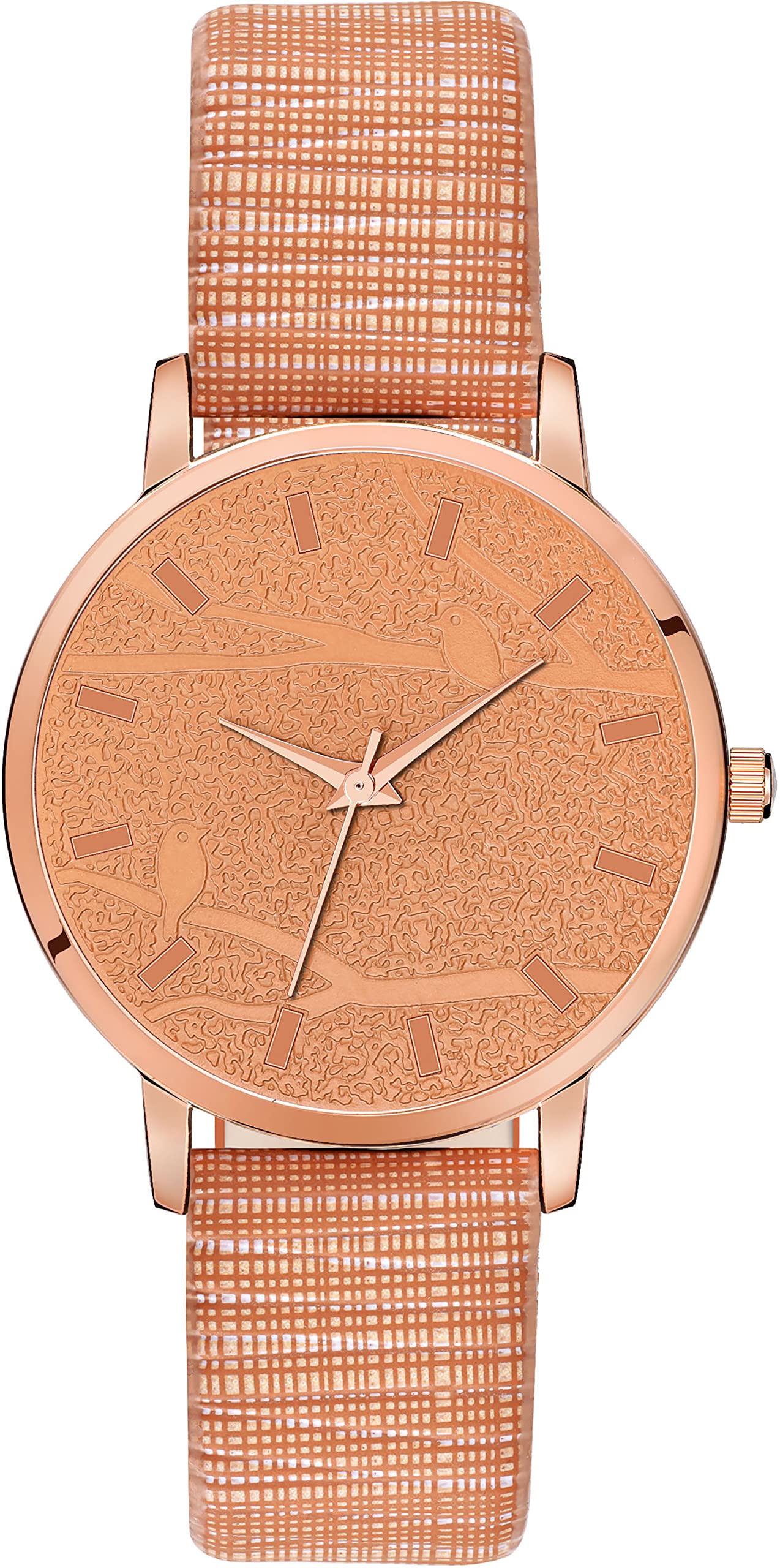 ON TIME OCTUS Analog Girls and Womens Watch MT-329 (Copper Dial Copper Colored Strap) (B0B134BWZB) Amazon Price History, Amazon Price Tracker