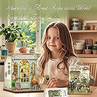 Vista 6 de CUTEBEE - Kit de rincón de lectura - Kit de casa de muñecas en miniatura DIY para adultos y adolescentes, rompecabezas de madera 3D, decoración