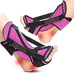 Plantar Fasciitis Night Splint: 2 Packs Upgraded Brace with Soft Memory Foam Pad | Ankle Brace for Plantar Fasciitis Relief Achilles Tendonitis Relief Foot Drop Heel Arch Pain Support for Women Pink
