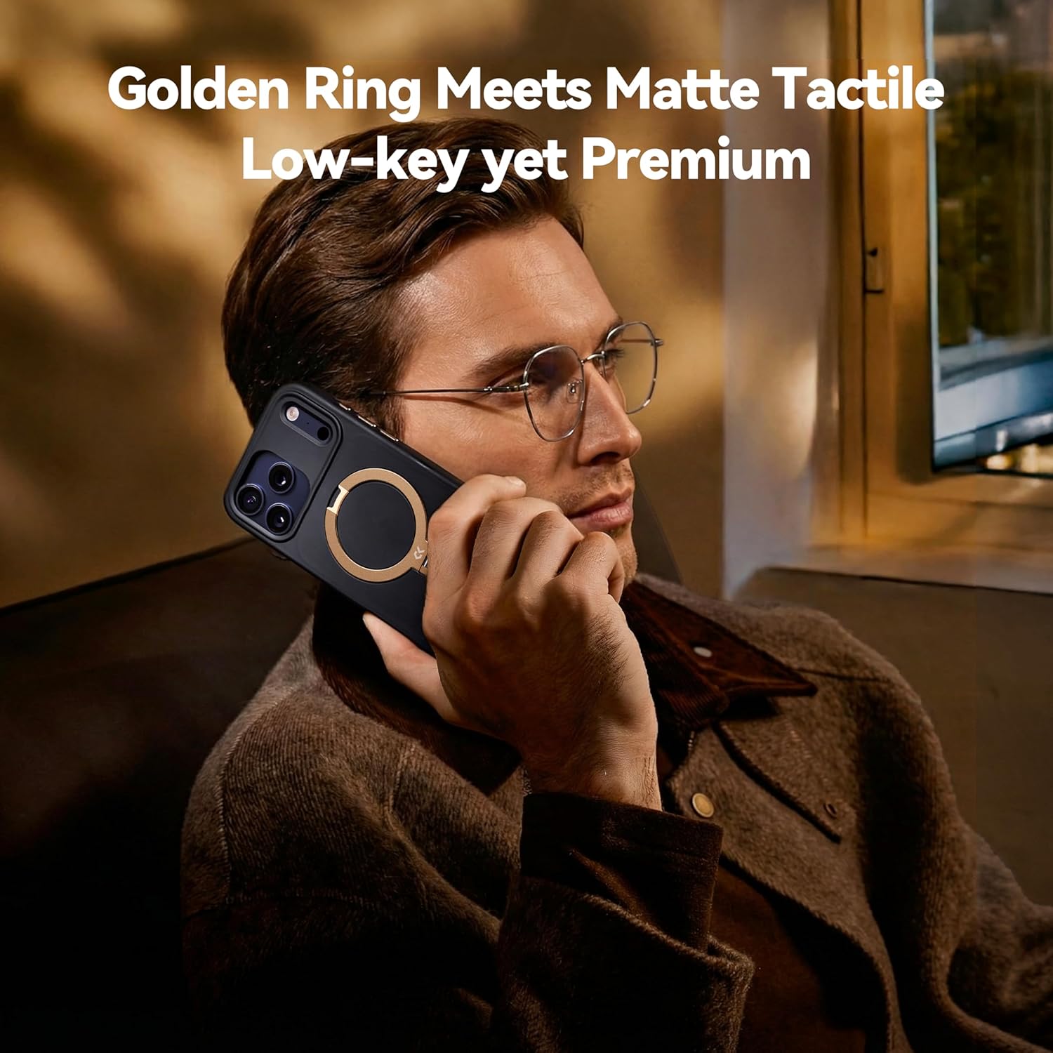 CASEKOO Midnight Black Designed for iPhone 17 Pro Case with Spin Magnetic Stand [16FT Military Protection] [Non-Slip Edge] [Fit for MagSafe] Shockproof for iPhone 17 Pro Case with Stand 6.3'' Midnight Black for iPhone 17 Pro