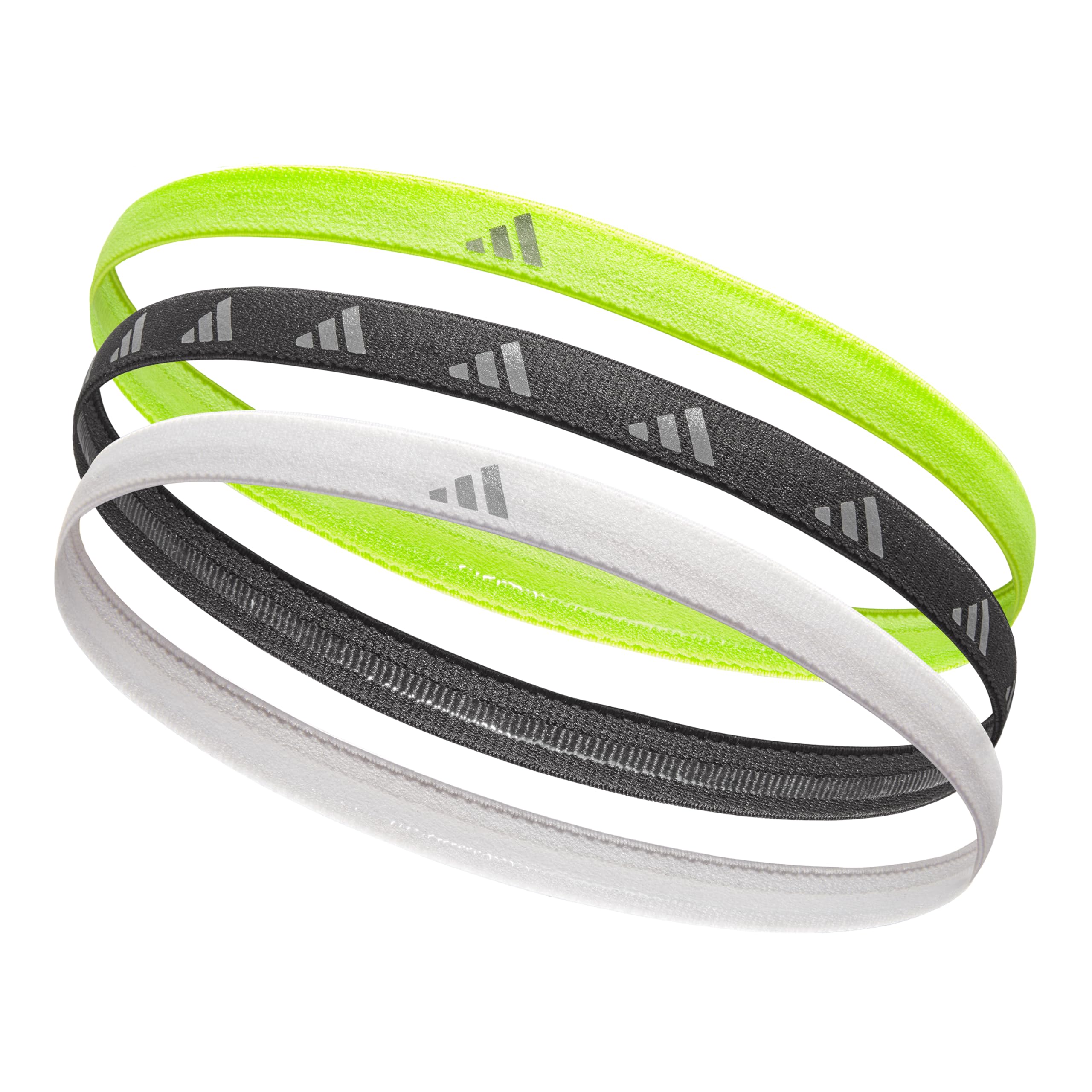 Adidas Hairbands - Lucid Lemon, White, Silver Reflective