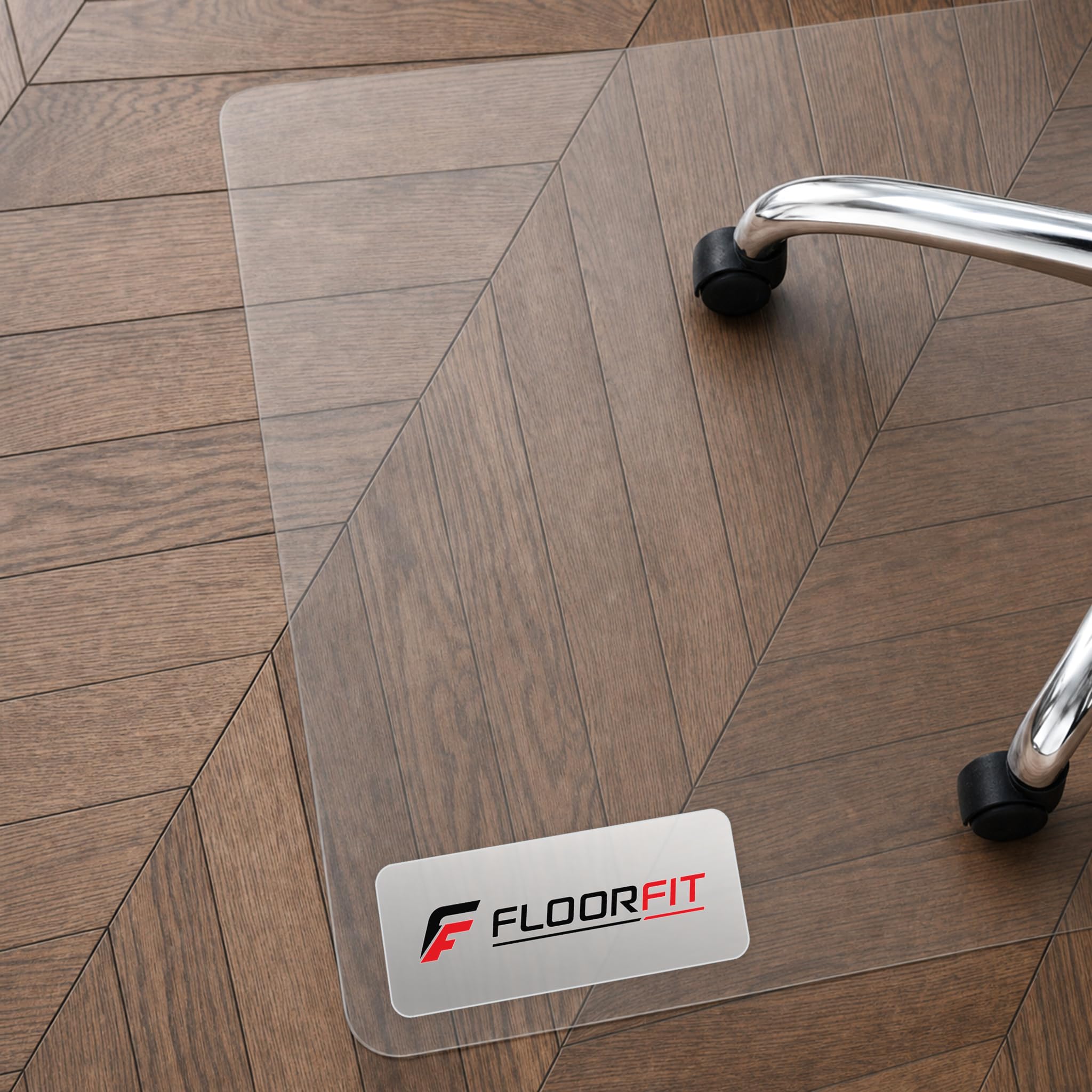 Floorfit Tapis de Protection pour Sols Durs, 140 x 200 cm, Transparent Mat, Épaisseur 1,5 mm, Bords Biseautés à 45°, Tapis de Chaise pour Parquet, Stratifié, Vinyle et Carrelage