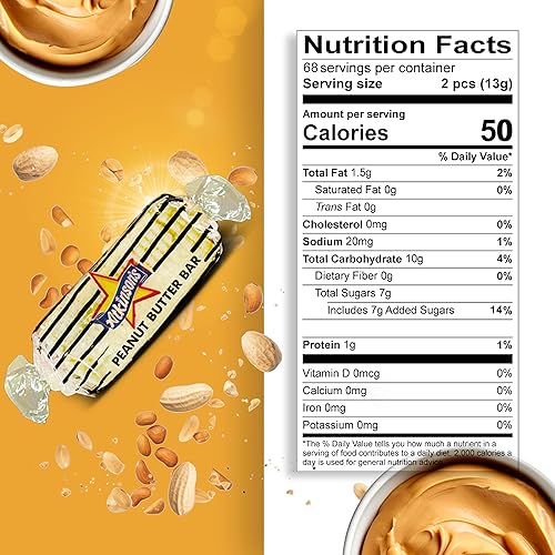 Miniatura 5 de FabQual 's Bundle  2 libras (136 unidades) Atkinson Candy Atkinson Barras de mantequilla de maní Candy Old Fashioned Candy Bulk Peanut Butter Logs