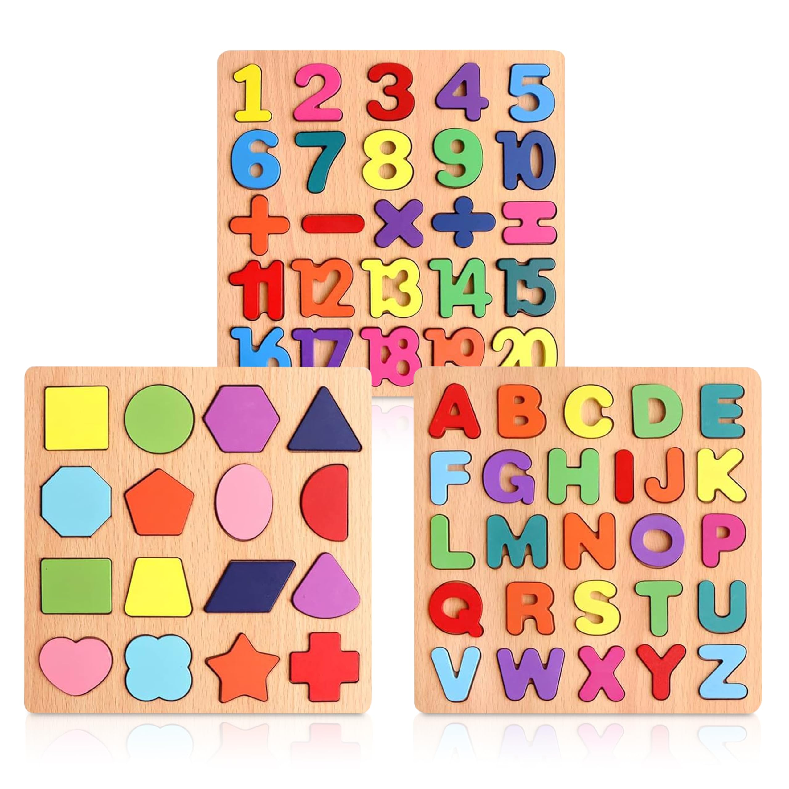 Vaan Magnus Wooden Learning Educational Board for Kids, 3D Capital Alphabets, Shapes, Numbers, Educational Toys for Kids, ABCD Puzzle Set, (Alphabets, Numbers, Shapes) (B0DFX49RT2) Amazon Price History, Amazon Price Tracker