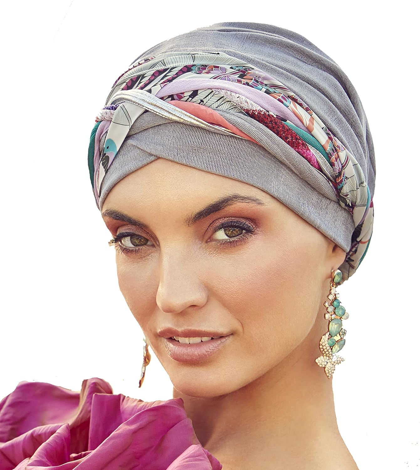 Boho Spirit Turban Set-Amazingly Soft Bamboo Quality Scarlett-Conjunto de Turbante Boho-Calidad de bambú increíblemente Suave para Mujer