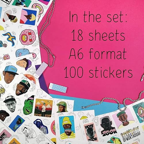 Vista 435 de BulbaCraft 100 calcomanías de baile para botella de agua, calcomanías de baile para álbumes de recortes, regalos para bailarines, regalos