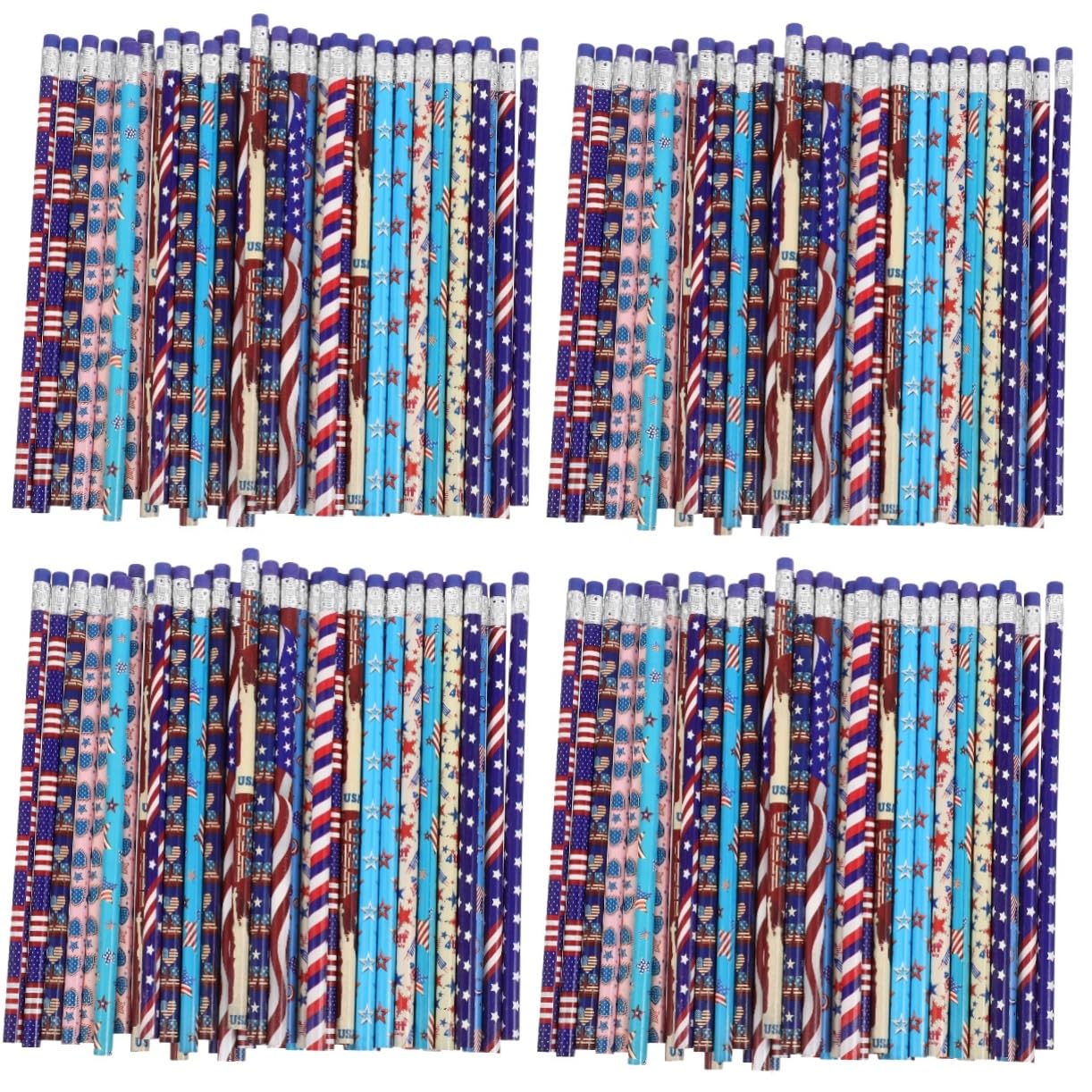 NUOBESTY 4 Ensembles Crayon De Drapeau Crayons D'écriture D'écriture 4ème s Couleurs Enfants De Couleurs Enfants Petits s Multi-usage En Bois 48 Pièces * 4
