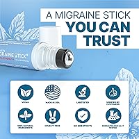 Vista 7 de Basic Vigor Migrastil Extra Strength Migraine Stick Fórmula Avanzada, Fuerte Aromaterapia Roll On Incluye Mentol, Aceites Esenciales, Sin Lavanda