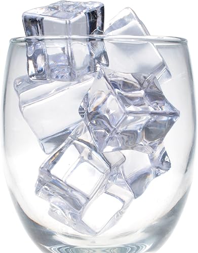 Miniatura 4 de Cosmos 8 cubos de hielo de plástico acrílico transparente falsos forma cuadrada para exhibición y fotografía