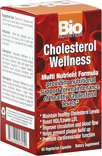 Bio Nutrition, Colesterol Wellness, 60 Cápsulas