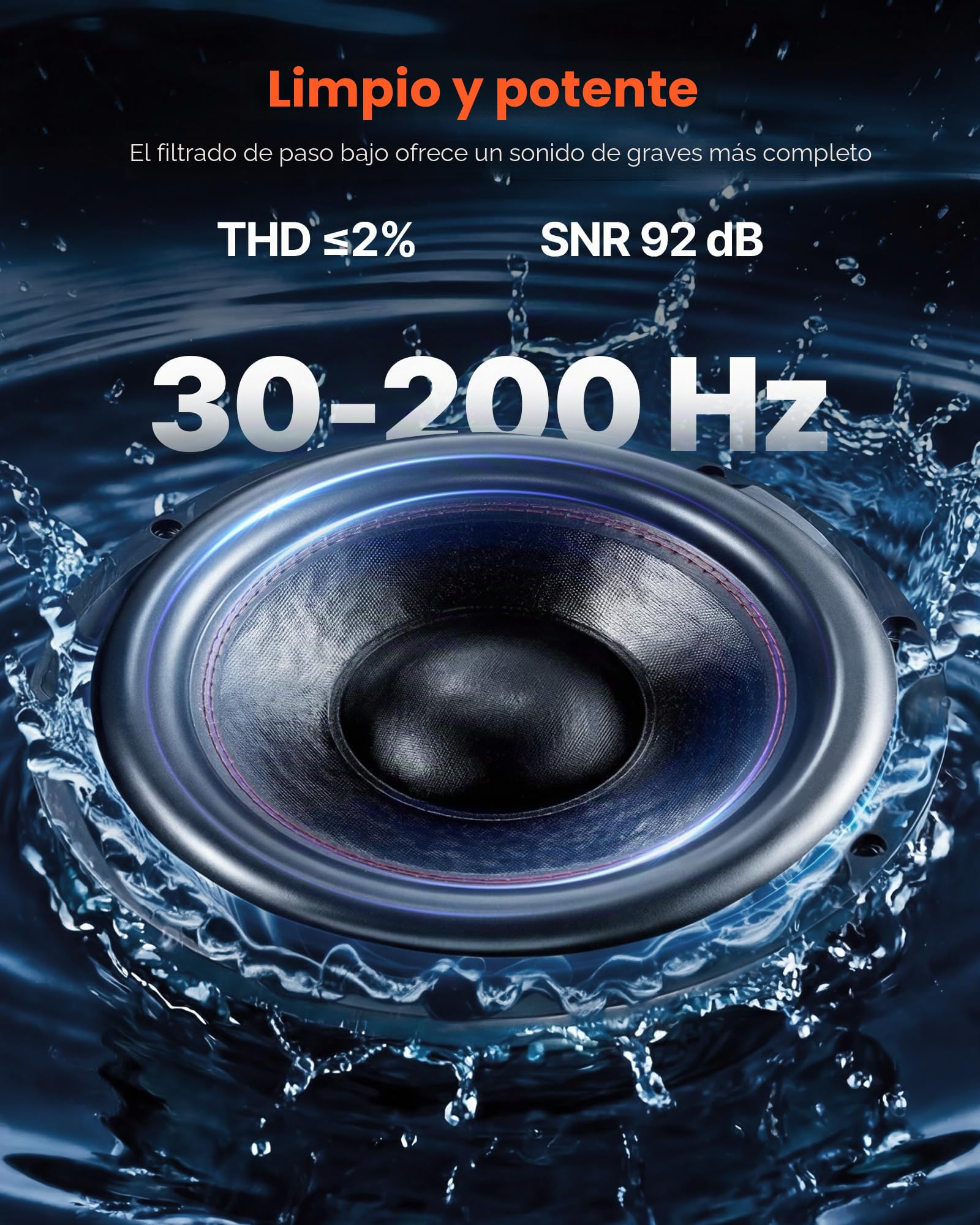 VEVOR Paquete de Subwoofer y Amplificador 490W RMS 305 mm, Subwoofer Dual con Carcasa, Amplificador Independiente y Juego de Cableado, para Maleteros de Vehículos y Sistemas de Audio de Coche