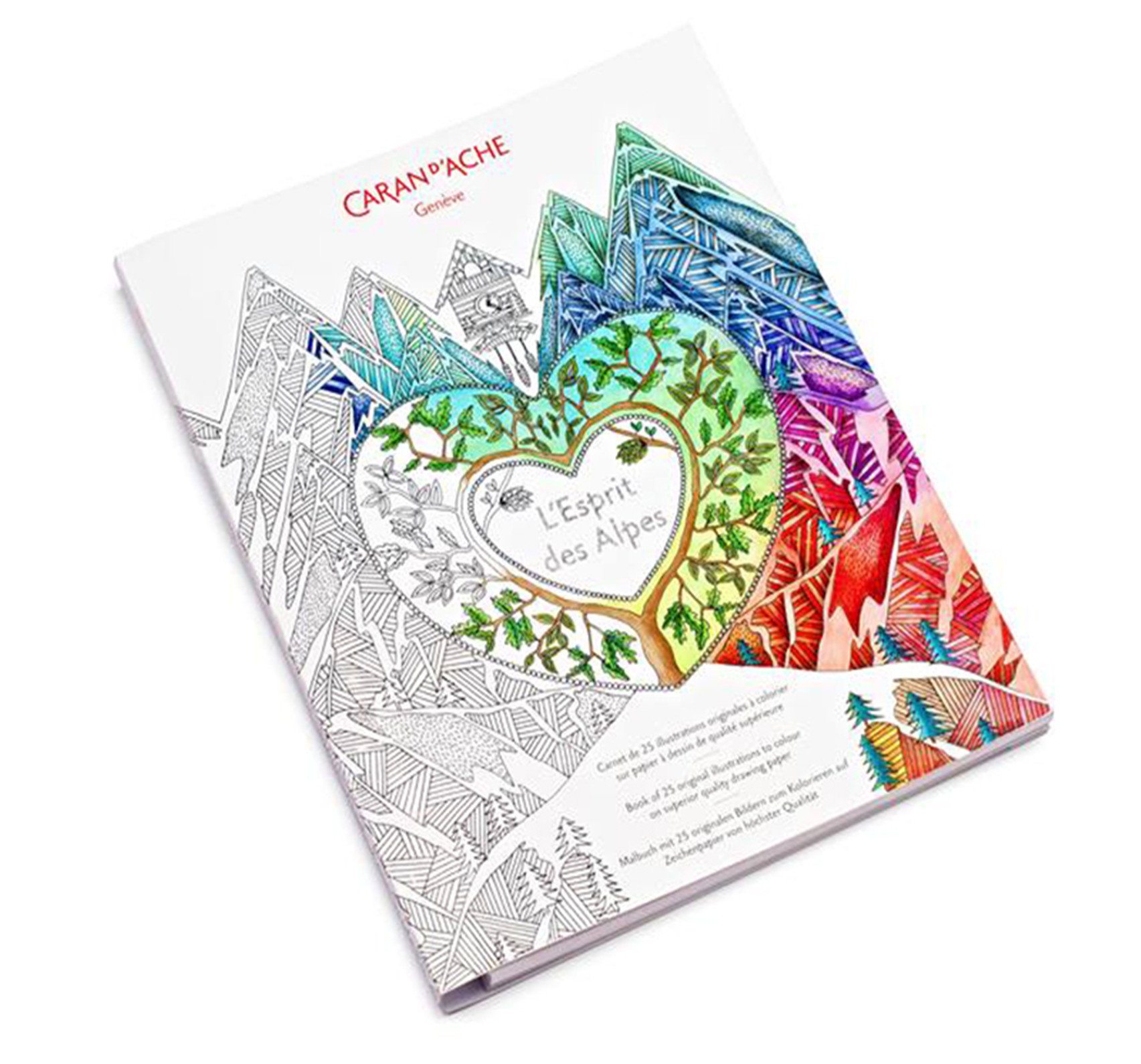 Livre de coloriage des Alpes antistress pour surmonter l'anxiété quotidienne