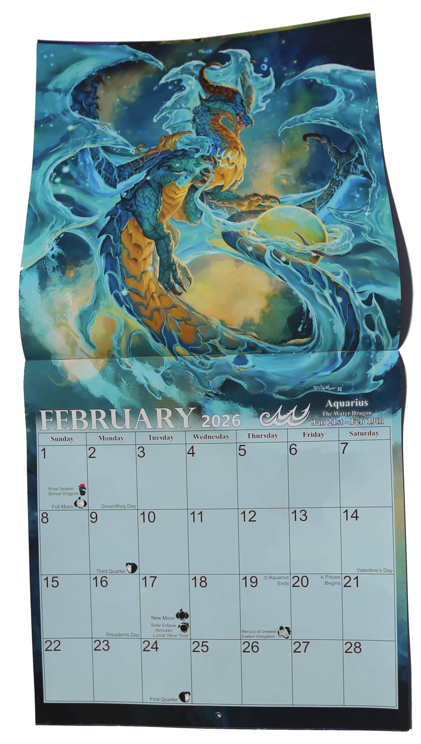 2026 Zodiac Dragons Fantasy Wall Calendar Limited Edition - Image 3