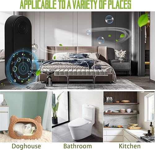 Miniatura 5 de FYY Purificador de aire de iones negativos enchufables, paquete de 2 mini generadores portátiles de iones negativos para el hogar, dormitorios,