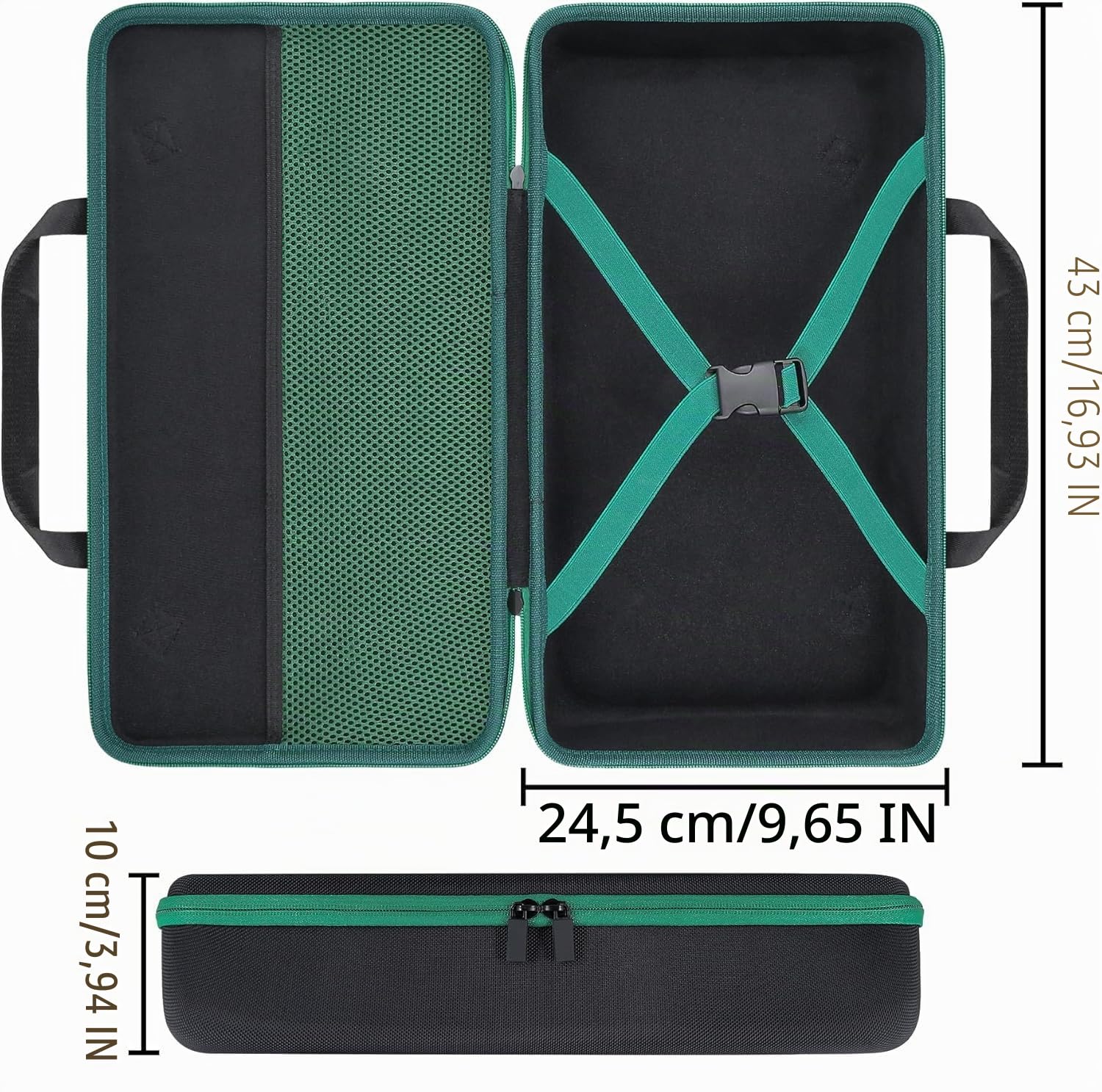 co2CREA Dur Étui de Voyage Rigide Housse Cas Coque pour Bosch scie Sabre sans Fil AdvancedRecip 18(boîte Seule,Case Only)