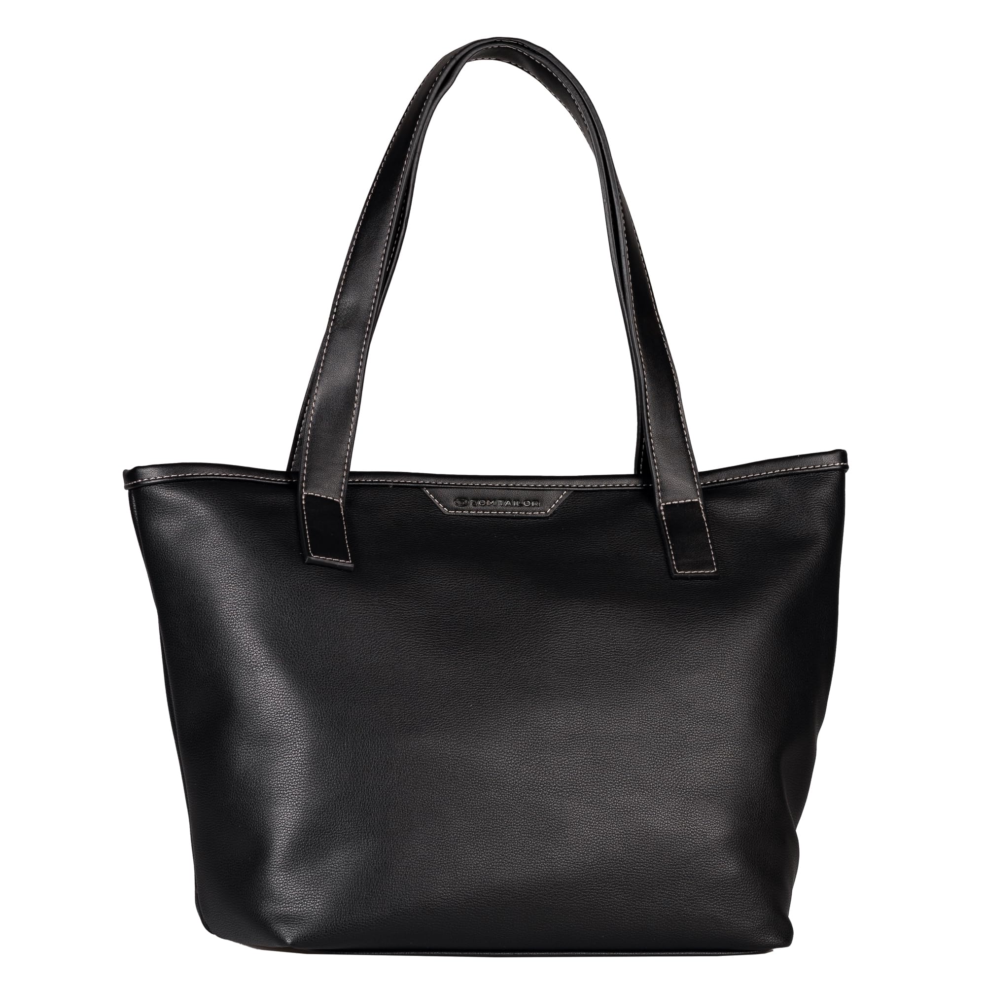 TOM TAILOR Leora Damen Shopper Umhängetasche – Groß, Schwarz