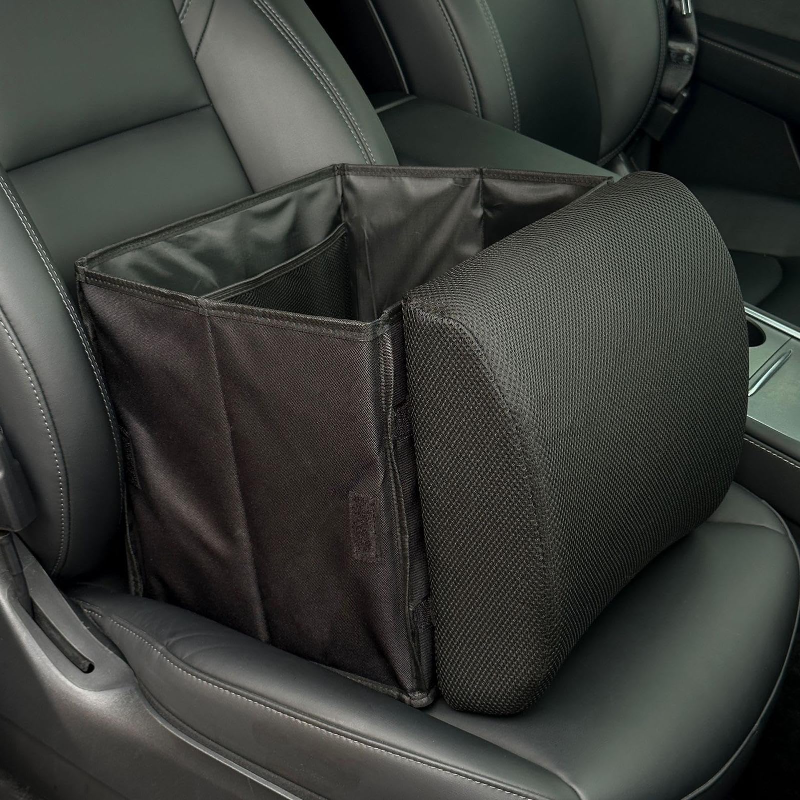 Organizador Coche 2 En 1 Almohada Soporte Lumbar Conductor 30L Compras | Organizadora Almacenamiento Trasera Coche Para Automóvil Camioneta SUV RV Sedán Viaje Interior Compra