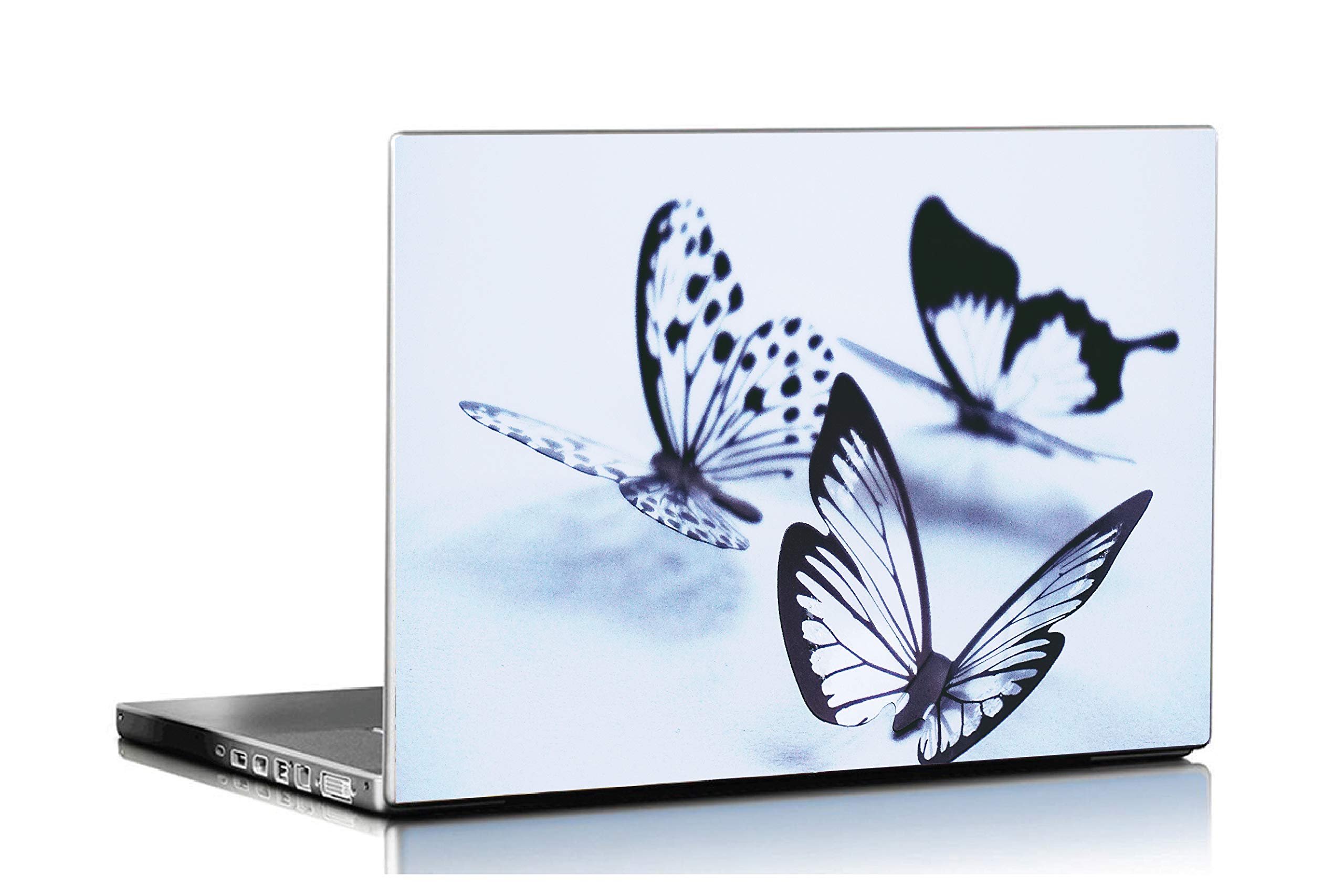 ISEE 360® Black & White Butterflies Laptop Skin Cover Laminated Stickers Girls Boys Office Vinyl Printed Multicolored Floral Small HD Quality Sticker 14 Inches (B08MZMP6SJ) Amazon Price History, Amazon Price Tracker