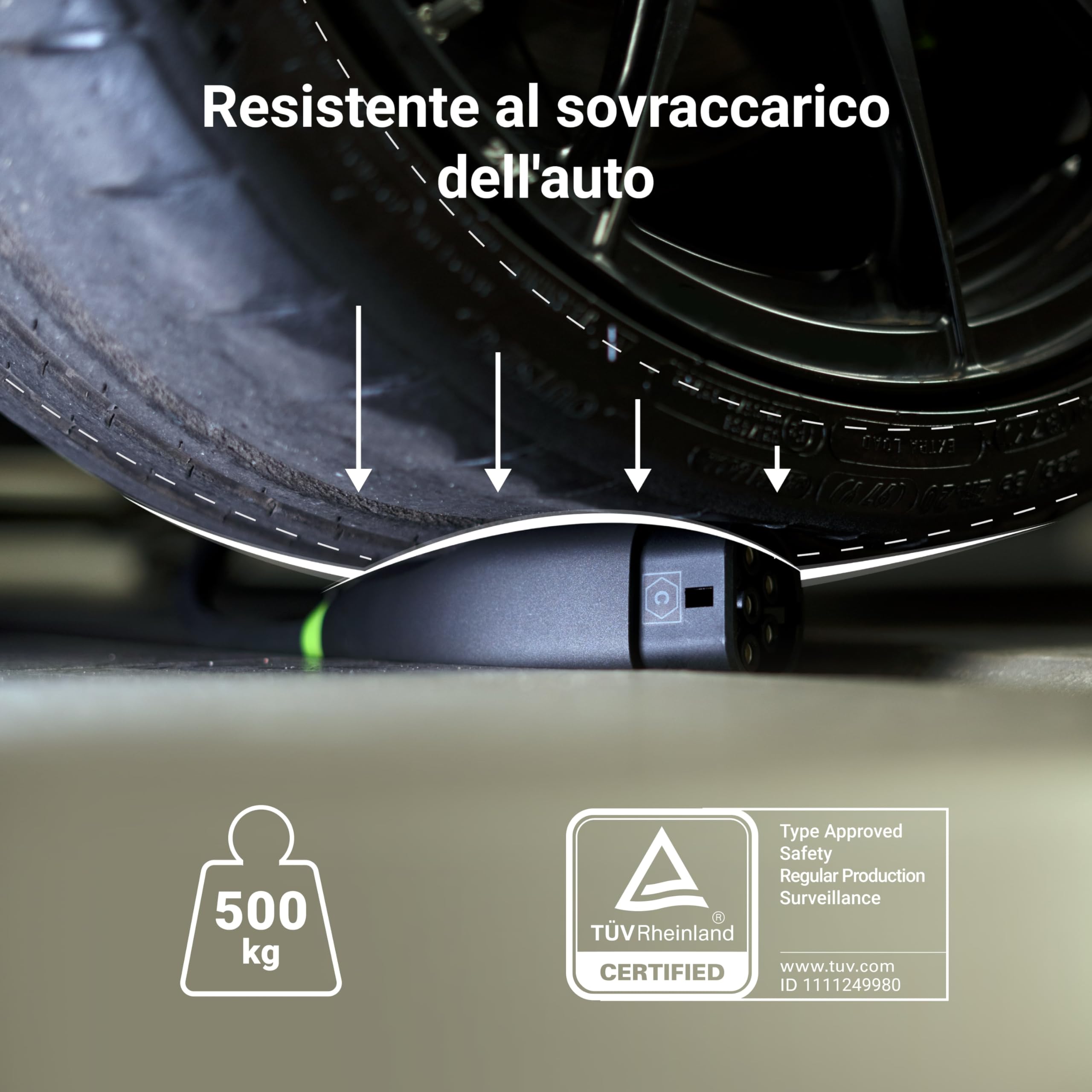 Green Cell GC Snap Tipo 2 Cavo di Ricarica 11kW 5m 16A per EV Auto Elettriche Tipo 2 a Trifase TÜV Compatibile con Model Y 3 S X, 500e, 600e, e-208, e-2008, ZOE, ID.3, ID.4, iX1, EV6, Mach-E