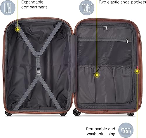 Miniatura 3 de DELSEY PARIS St. Tropez Hardside - Maleta extensible con ruedas giratorias, Grafito, St. Tropez Hardside - Maleta extensible con ruedas giratorias