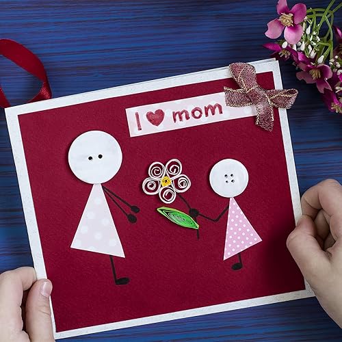 Miniatura 6 de Cartulina de 20 hojas de cartulina rojavinoburdeos, 8.5 x 11 pulgadas, papel grueso de 8.82 ozm, cartulina pesada de 92 libras para proyectos de