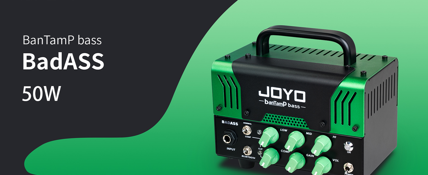 Amazon.com: JOYO 50W Bass Amp Head Hybrid Tube Preamp with 12AX7