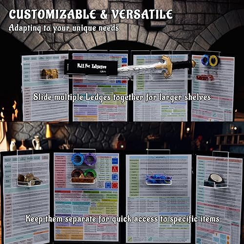 Miniatura 8 de CZYY Dungeon Master - Pantalla con bolsillos y repisas de pantalla DM, piel sintética en relieve 3D con Cthulhu, además de juego de dados adicionales