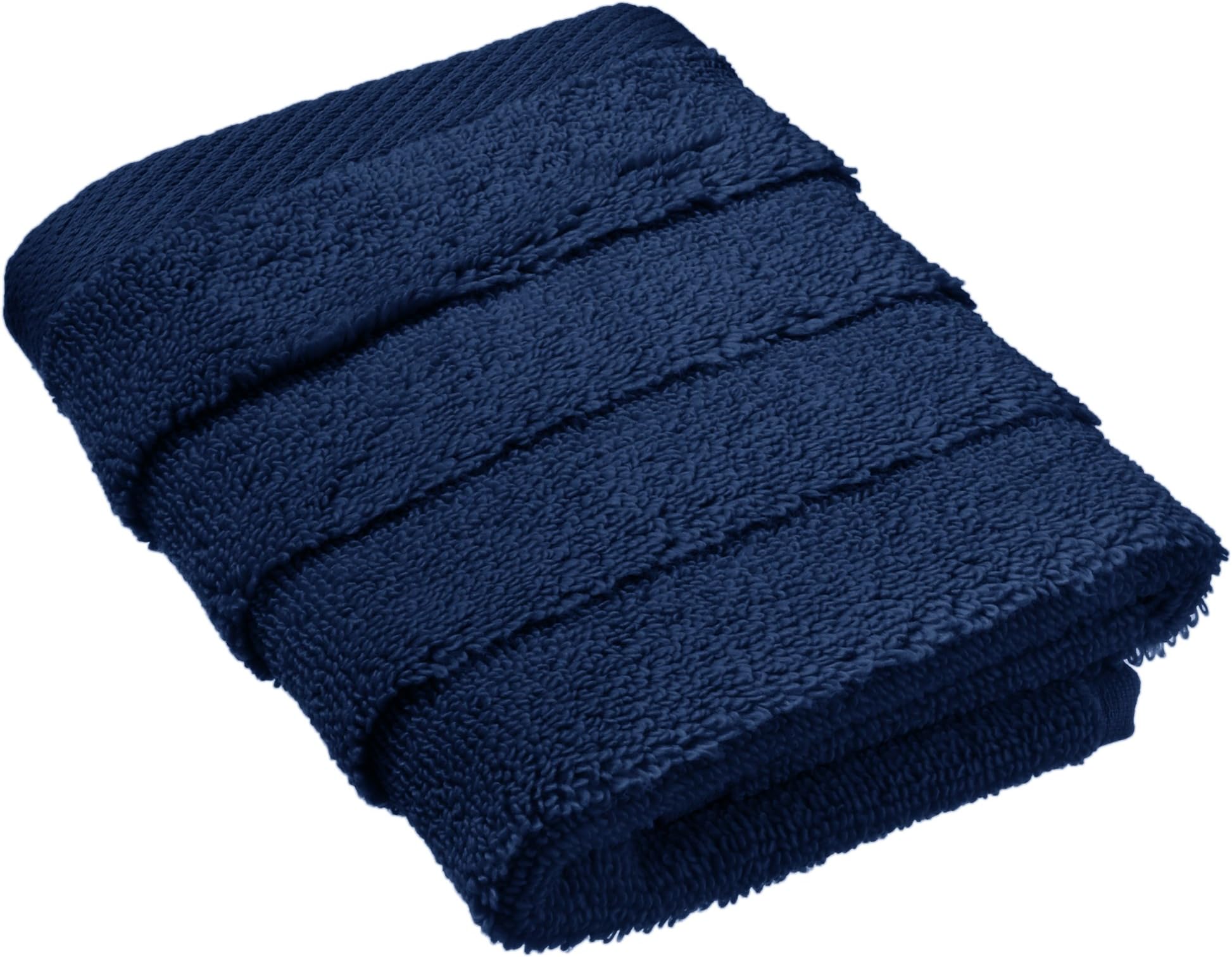 Kassatex Fine Linens Basel Bath Towel, Dark Indigo