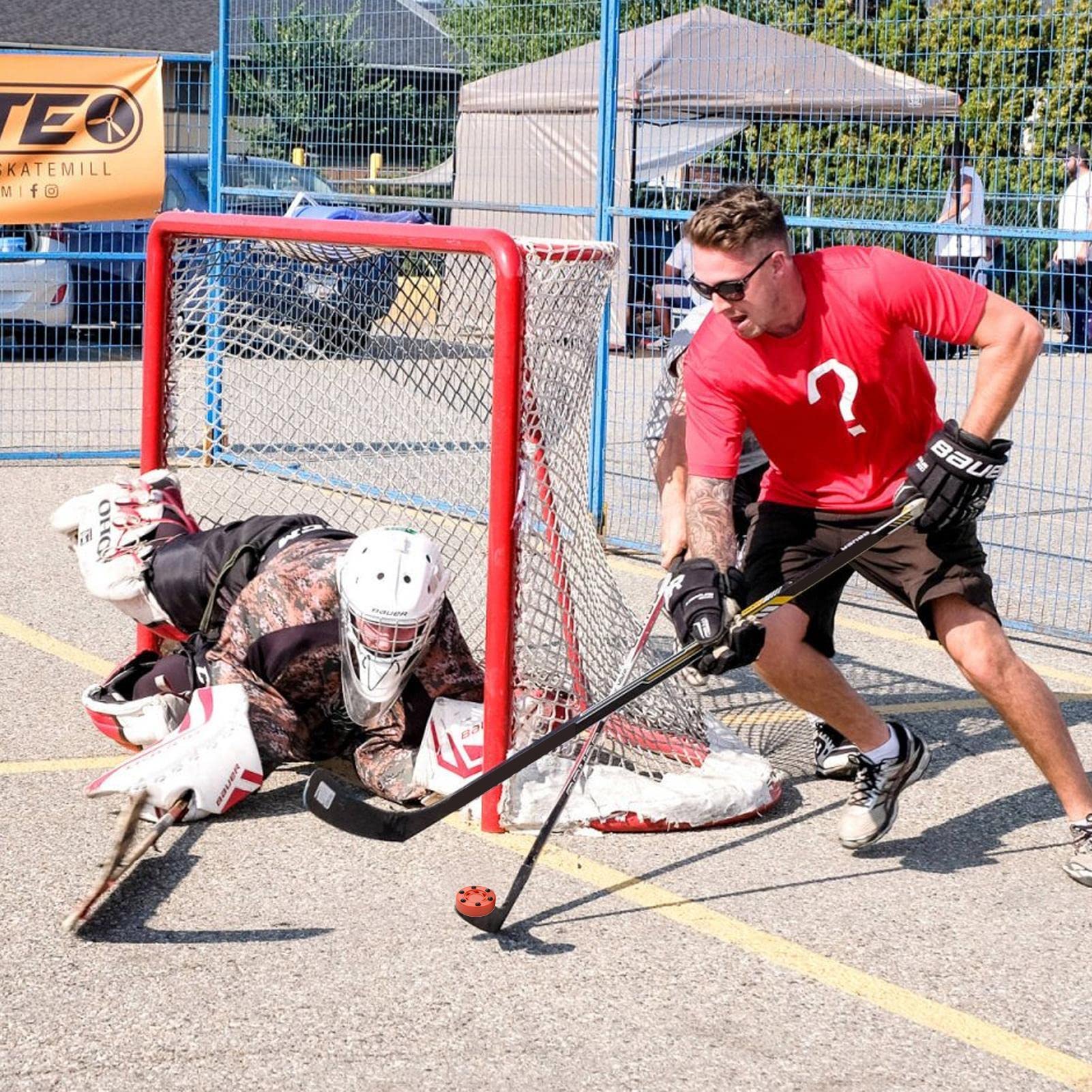 Jeanny Balle Hockey Street - Palet et Rondelle De Hockey sur Glace et Roller - Entraînement pour Débutants