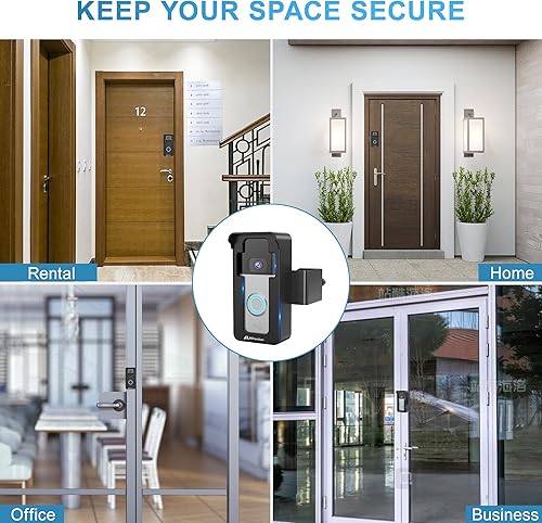 Miniatura 7 de Soporte de timbre de video antirrobo para timbre de puerta inalámbrico para timbres de puerta inalámbricos 4321(versión 2020), soporte ajustable,