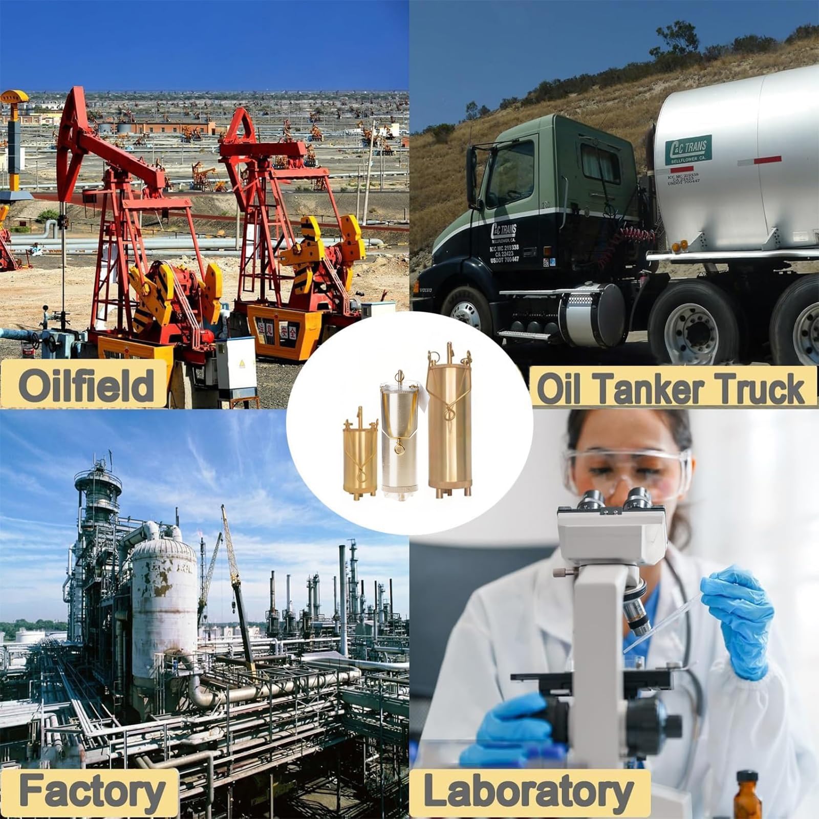 Strumento portatile per campionamento dell'olio in metallo, dimensioni compatte, capacità ideale per test in loco nei settori automobilistico e alimentare, campionatore di liquidi costruito in rame