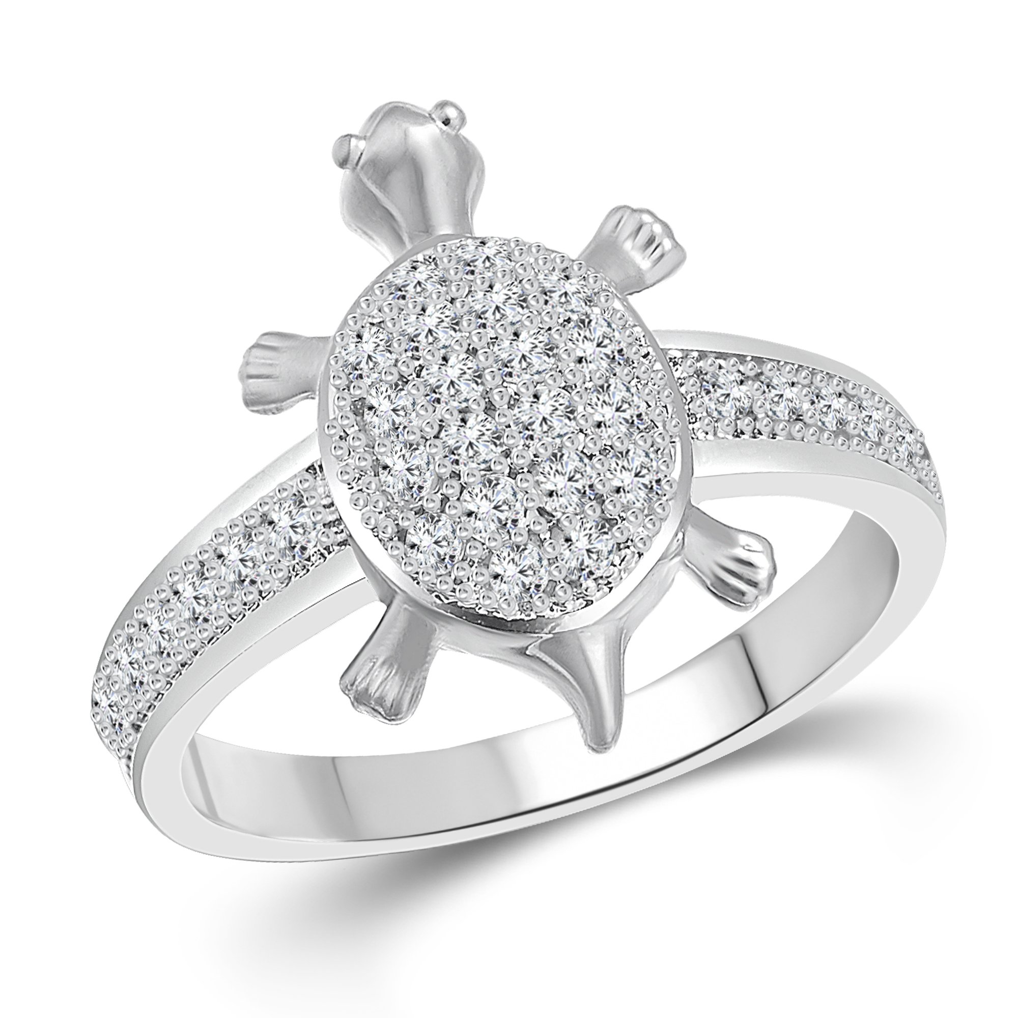 Vighnaharta valentine day gift valentineday gift for her gift for him gift for women gift for men Micro Tortoise Silver and Rhodium Plated Alloy Gents Ring for Boys and Men - [VFJ5007FRR19] (B09TWV2YXQ) Amazon Price History, Amazon Price Tracker