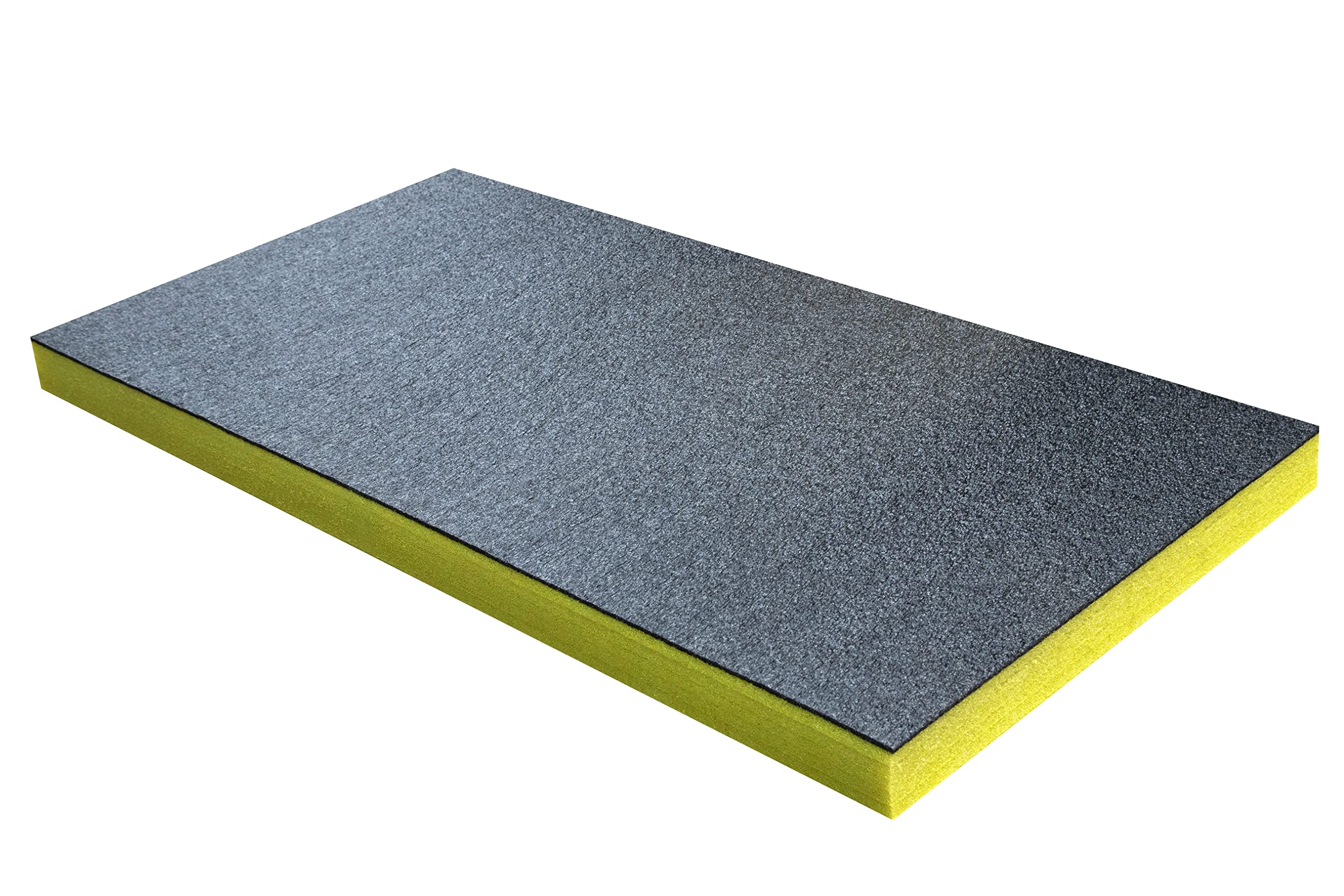 Shadow Foam Medium Sheet – Foam for Tool Box Organisation – 1000mm x 500mm - DIY Cut & Peel Foam Sheet for Tool Boxes & Tool Storage Systems – Drawer Organiser – Yellow (50mm Depth) — image 1